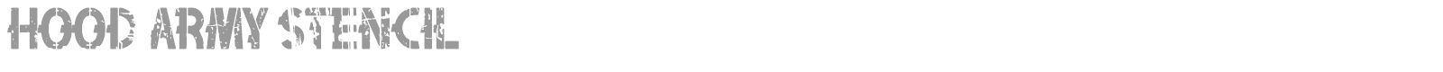 Hood Army Stencil font preview